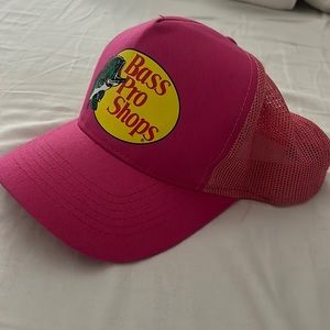 Pink net Bass Pro Shops hat